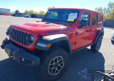 2025 Jeep Wrangler 4-Door Rubicon 4X4 z USA, uszkodzony, nr VIN 1C4PJXFN1SW606429